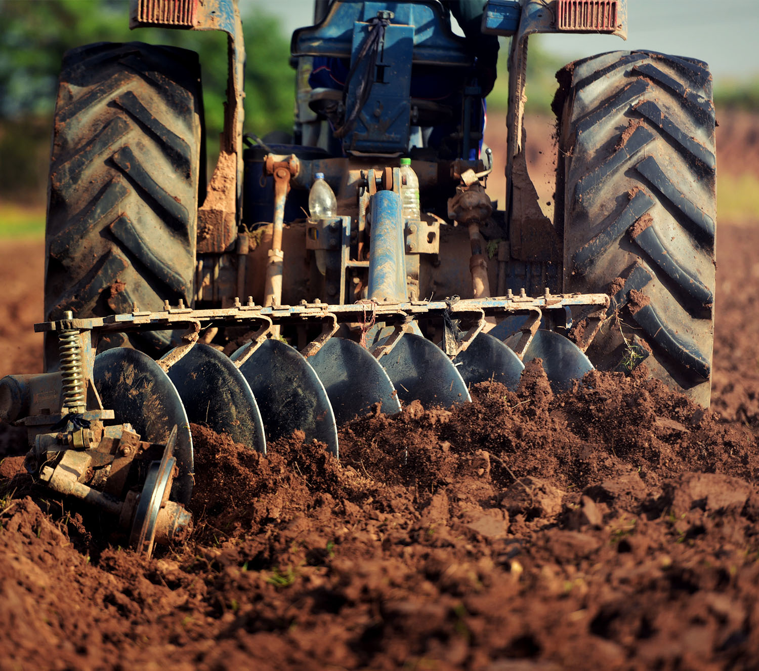 tractor in the field