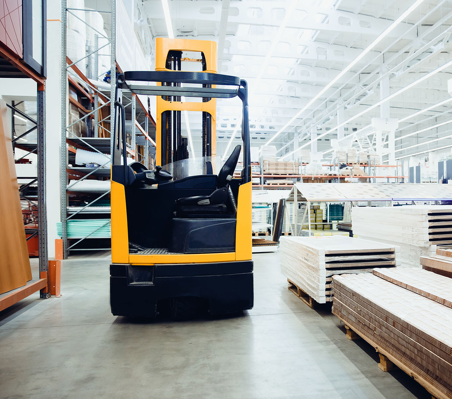 wearhouse with construction materials